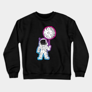 Astronaut Moon Balloon Crewneck Sweatshirt